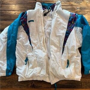 Columbia White and Blue Jacket